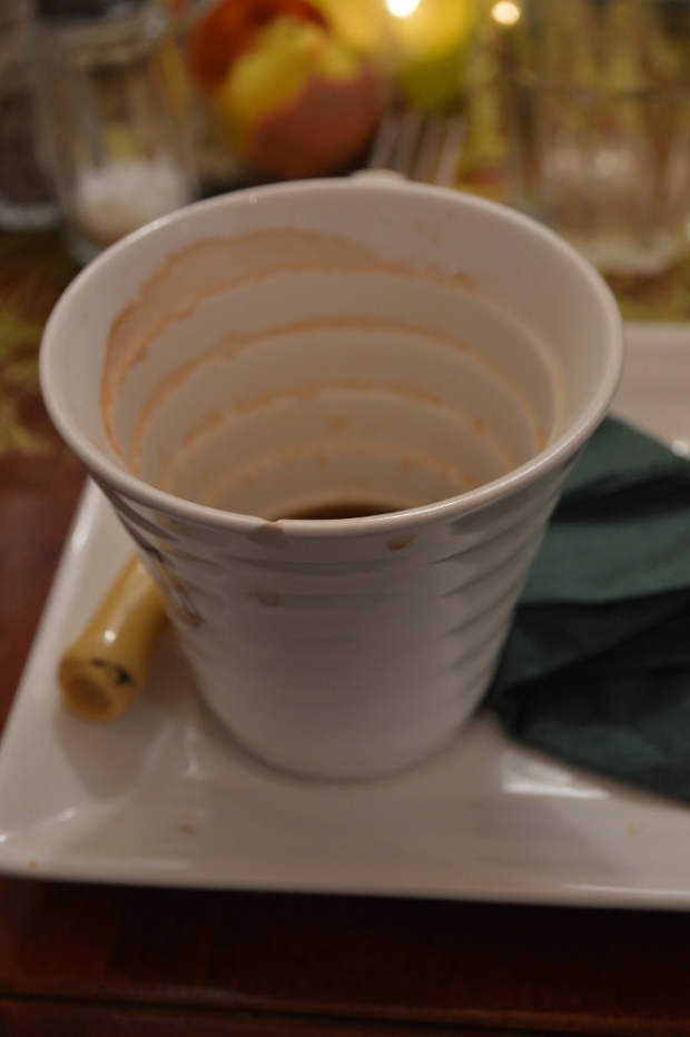 Empty coffee cup