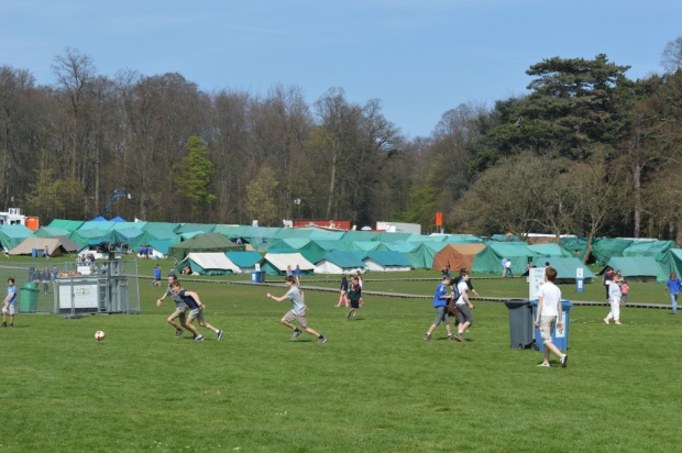 Scouts playing football