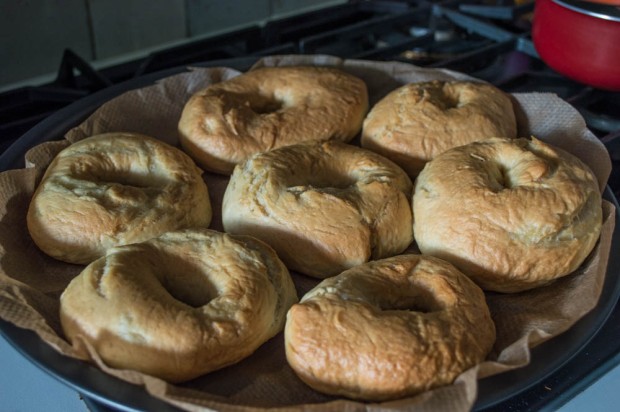 Baked bagels