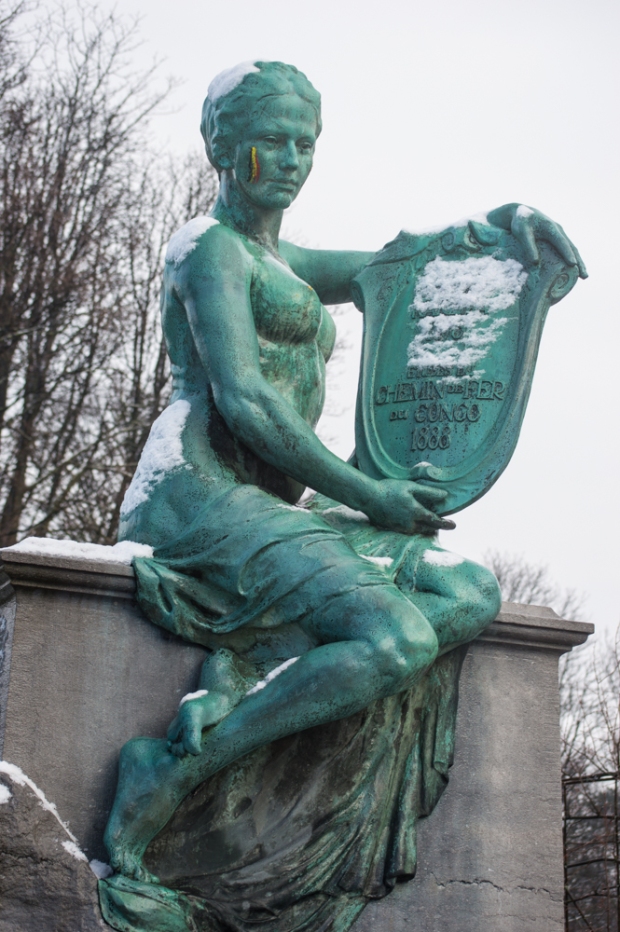 Belgian statue - Parc Josaphat - Jan 2015