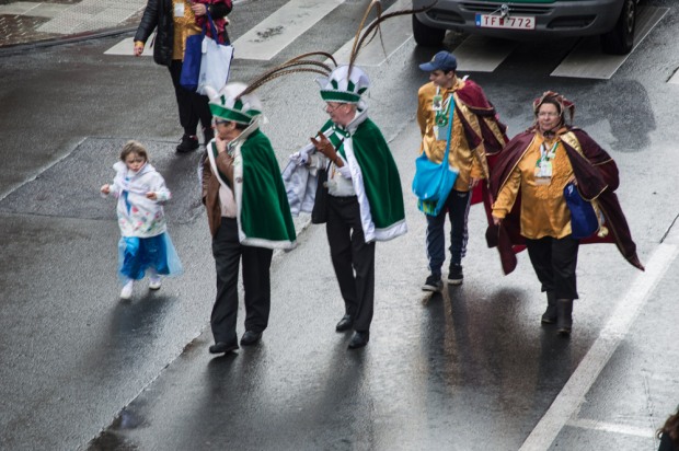 Little girl joins parade leaders